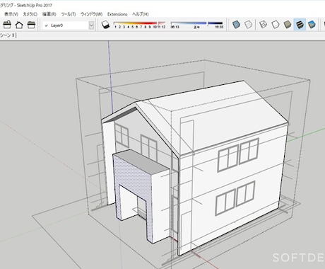 図面から3D模型作成します あなたの住宅、店舗のデジタル模型を作成します！ イメージ2