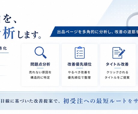 売れないココナラ出品を分析しますます 原因整理から改善案まで提案します イメージ2