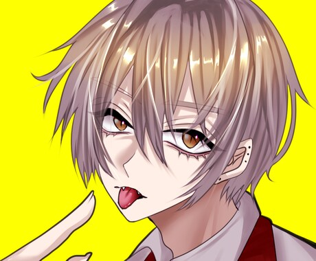 強く、サムネ映えするアイコン描きます ちょっぴりダークで個性的。魅力的なイラストお描きします。 イメージ2