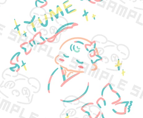 出産祝い・記念に｜赤ちゃんのイラスト制作します 記念にもグッズにも使える1枚です イメージ2