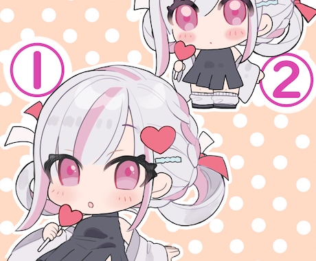 ポップでかわいい！デフォルメイラスト制作いたします ☆ココナラ新規登録の為8月15日までお試し価格にて承り中☆ イメージ2