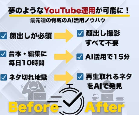 1投稿30分のYouTube最強運用法を教えます 【大革命】AIフル活用で“売上直結型”動画を量産 イメージ2
