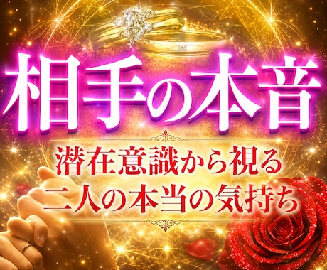相手の気持ちと本音・二人の恋の未来を深く霊視します 潜在意識から本心・望む関係・今後の流れまで深く読み解きます イメージ1