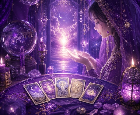 あなたの未来を霊視とタロットで鑑定します 金運／恋愛／不倫／仕事／人間関係／家庭／友人 イメージ1