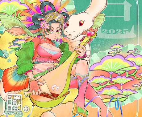 サブカルポップ/女の子から妖怪まで幅広く作成します イメージ1
