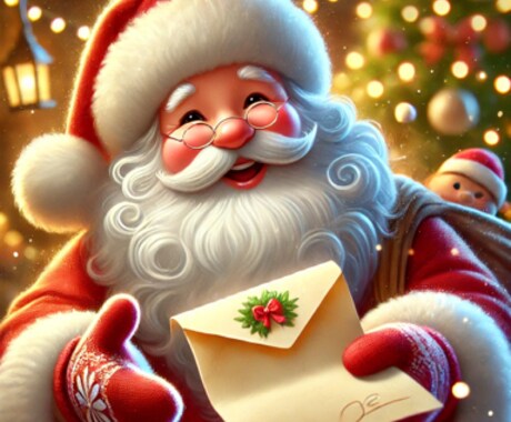 サンタクロースからの手紙を代筆作成致します お子様への素敵なクリスマスプレゼントに！ イメージ1