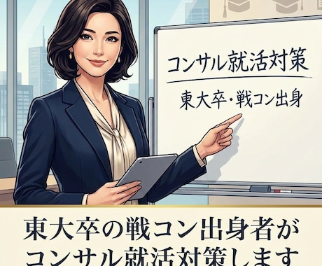 東大卒の戦コン出身者がコンサル就活対策します 外資戦略コンサル/総合コンサル対策のリアルをお伝え イメージ1