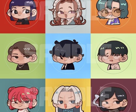 背景透過も可！SNSアイコン描きます ポップで目を引く◎透過画像はYouTube素材として利用も イメージ2