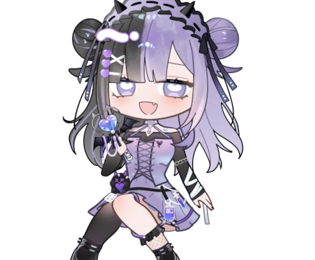 かわいいデフォルメ(SD)イラスト制作いたします アイコン/サムネ/グッズ/立ち絵/歌ってみたイラストなど イメージ2