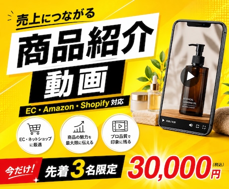 丸投げOK！プロが売れるEC商品紹介動画制作します イメージ1