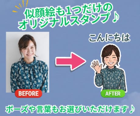 世界に一つのオリジナルLINEスタンプ制作します LINEスタンプ8個！イメージ通りのスタンプを作成します。 イメージ2
