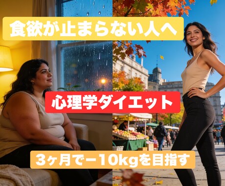 ダイエットが続かない方へ｜心理学で食欲改善します 夏のビーチを歩いていると周囲の人からの目線が... イメージ1