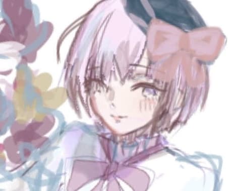 SNSアイコンサイズのイラスト作成します 構図フリーで正方形のイラストを作成します イメージ1
