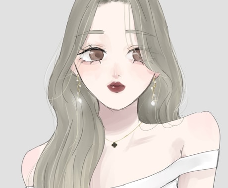 5000円から！綺麗め女の子のイラスト描きます ふんわりと淡く儚い女の子のイラストが得意です！ イメージ1