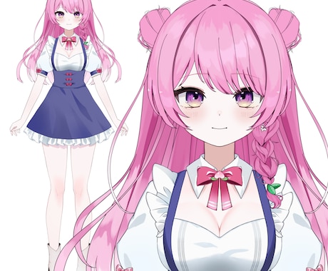 Vtuberモデルを高クオリティで制作します パーツ分けからモデリングまで一括制作できます！ イメージ2
