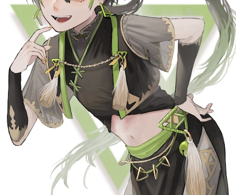 シンプルでかっこいいイラストお描きします 立ち絵やキャラデザもOK！動画やTRPGなどに！ イメージ1