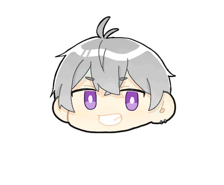 顔だけの可愛いちびキャラ描きます SNSのアイコンなどにいかがですか？ イメージ1