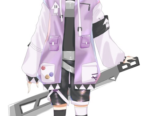IRIAM用立ち絵制作します バージョン2の動きに対応出来る立ち絵制作を致します。 イメージ1
