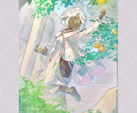 アイコン、立ち絵、キャラデザ、一枚絵を制作致します 雰囲気・空気感のある一枚絵が得意です！ イメージ1