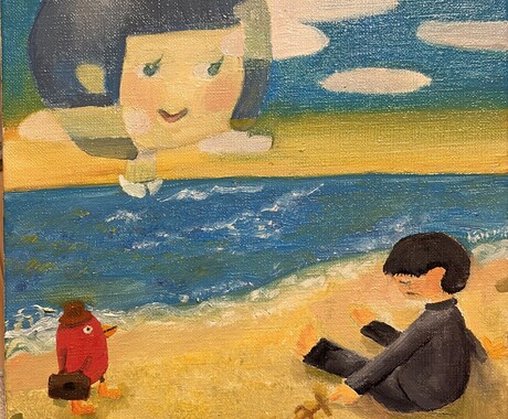 二次元イラストではなく、油絵を描きます 可愛くて面白い作品を作ります。 イメージ2