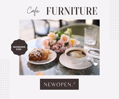 SNS用画像/POPを5枚1000円で作成します 開店告知の画像やシーズンに合わせたPOPなど幅広く対応可能◎ イメージ2