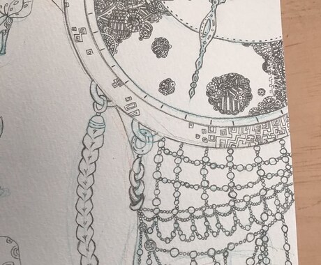 細かな絵柄やレースを描きます 時々、細かい絵柄を見たくなる方へ！ イメージ1
