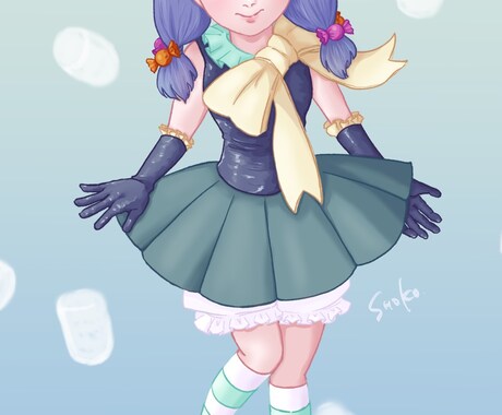 幻想的でかわいい女の子のイラストを描きます カラーリングや衣装などのデザインも提案させていただきます。 イメージ2