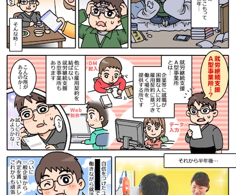 広告用、資料用、個人使用の漫画描きます ほのぼのかわいい系デフォルメ絵でマンガ、イラストを描きます！ イメージ2