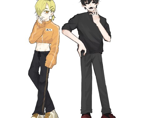 イラスト制作致します 男性キャラ、単色背景が得意です。 イメージ2