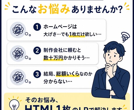 お店のホームページを1ページ完結で制作しますます ホームページが30,000円|1ページ完結だから安い イメージ2