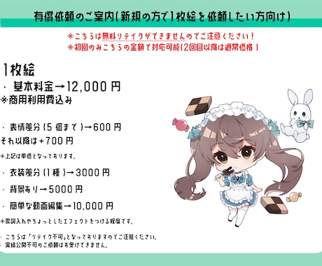 新規様限定！あなたのための素敵な1枚絵描きます 新規様限定低価格でご提供(リテイク・修正なし) イメージ2