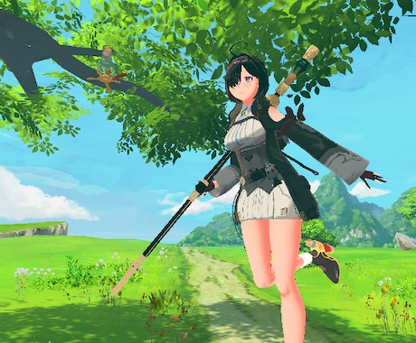 かわいいキャラクターモデリング（3D)作ります アニメ調かわいい女性キャラクターをあなたの一生に一度の思い出 イメージ1