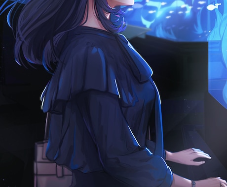 物語を感じるキャライラスト制作します 空気感・感情表現を重視しています! イメージ2