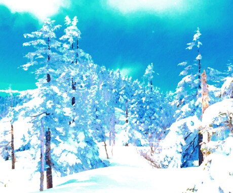 背景写真をイラストに加工します お持ちのお写真が点描風にアレンジされます! イメージ1