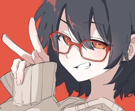 SNS用アイコン作成します シンプルでかわいい・クールなイラストが得意です イメージ1