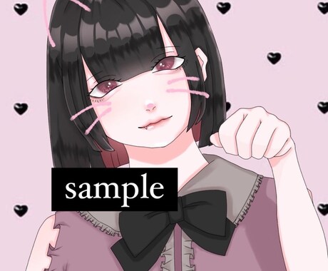 アイコンやヘッダー等に！イラストお描きします レイヤー分け、厚塗りどちらも可能です！ イメージ2