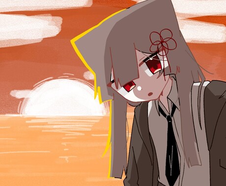 背景付き1枚絵を作成致します 背景付きの1枚絵を描かせて頂きます！ イメージ1