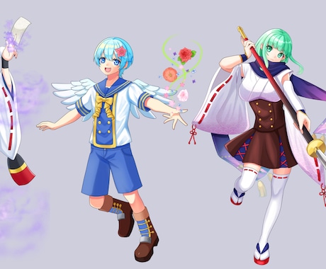 IRIAMやTRPGの立ち絵制作いたします その他アイコン・一枚絵・パーツ分割などもご相談ください！ イメージ2