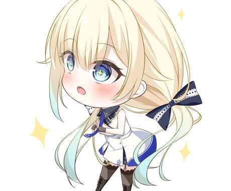 SD/ちびキャラを制作します デフォルメのキャラクターイラスト。 イメージ2