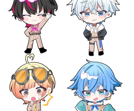 商用利用込み！ぷにぷに二頭身のSDイラスト描きます イメージ1