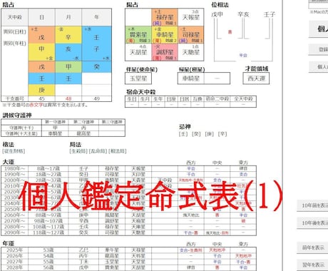 算命学　青龍塾テキスト1~5回目 算命学 青龍塾テキスト1~5回目