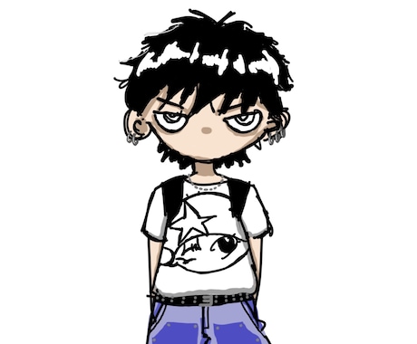 ミニマルなかわいいキャラクター描きます