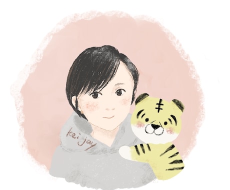 SNSアイコン・似顔絵プレゼント用に描きます 可愛くて温かみのあるデジタル似顔絵です イメージ2