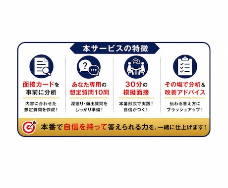東京都教員採用２次試験　面接カードから対策します あなた専用の想定質問10問を作成、30分の模擬面接で直前対策 イメージ2