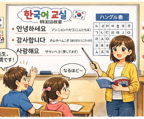 TOPIK6級保持者がやさしく韓国語レッスンします 韓国語能力検定6級保持者が、韓国語を丁寧に教えます イメージ1