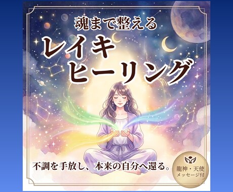 魂まで整えるレイキヒーリングをお届けします 不調を手放し、本来の自分へ還る。3つの光で癒します イメージ1