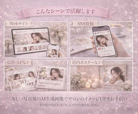 美容系SNS向けイメージ画像を提供します 商用利用OK！美容院・マツエク・ネイル・エステで使える画像 イメージ2