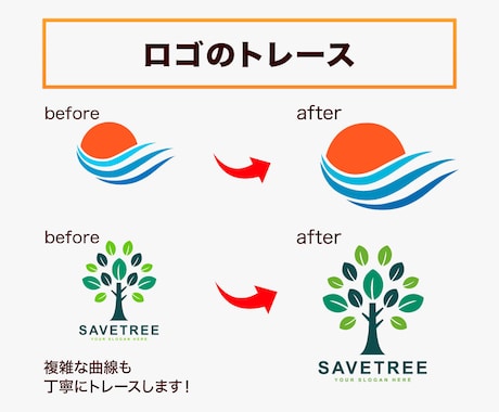 画像やイラストのAiデータをお作りします 正確、素早く、丁寧に！Aiデータにトレースします。 イメージ2
