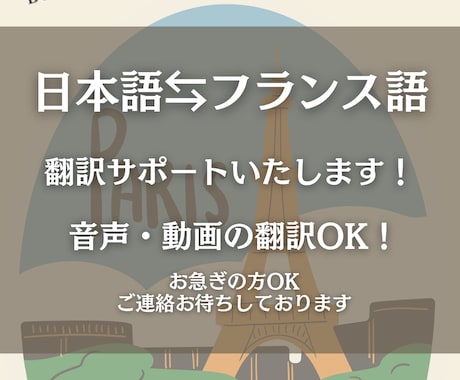 日本語⇄フランス語　自然な文章で翻訳します ネイティブチェックで安心！即日対応可！ イメージ1