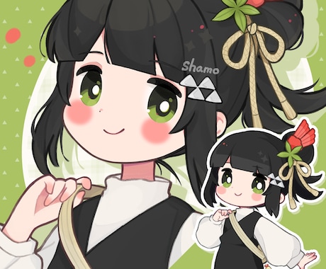 ふんわりポップで可愛いイラストをお描きします デフォルメ(SD)イラスト・アイコンやグッズ・配信活動等に！ イメージ1